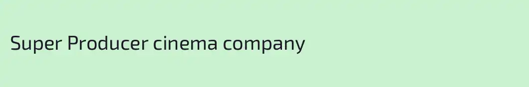 Super Producer cinema company